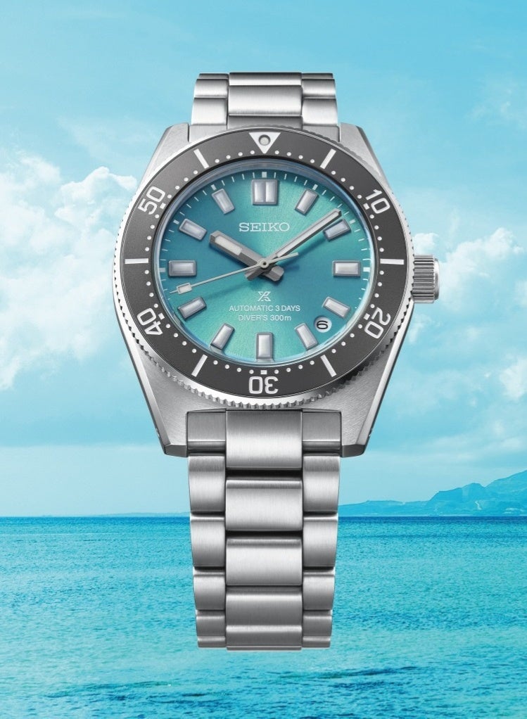 سيكو Prospex Limited Edition Heritage Diver’s Watch SPB545J1, 40 mm Ocean‑Blue Dial, Silver Stainless Steel Bracelet, 300 m WR - Image 1